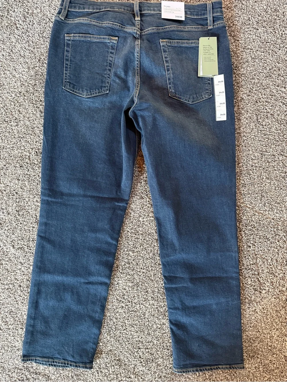 Goodfellow & Co Men’s Straight Jeans in Dark Blue Denim